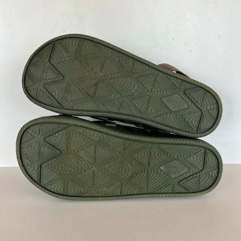 Chaco Men’s Chillos Slip On Sport Slide Sandal in Moss Green, size 14
